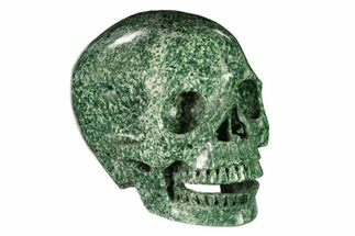 6" Realistic, Polished Hamine Jasper Skull - Crystal #150906