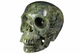Realistic, Polished Labradorite Skull - Madagascar #150939