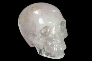Realistic, Polished Brazilian Quartz Crystal Skull #151081