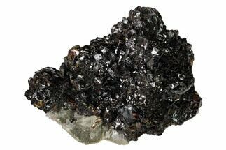Lustrous, 3.8" Sphalerite, Calcite and Dolomite - Elmwood Mine - Crystal #153324