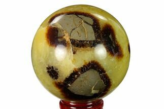 2.5" Polished Septarian Sphere - Madagascar - Crystal #154132