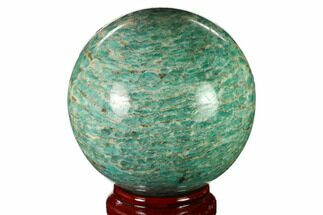 5" Polished Graphic Amazonite Sphere - Madagascar - Crystal #157701