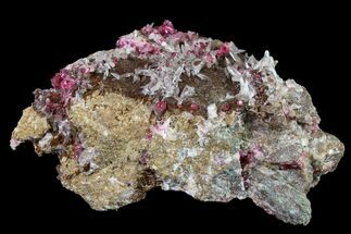 Roselite and Calcite Crystal Association - Morocco #159437