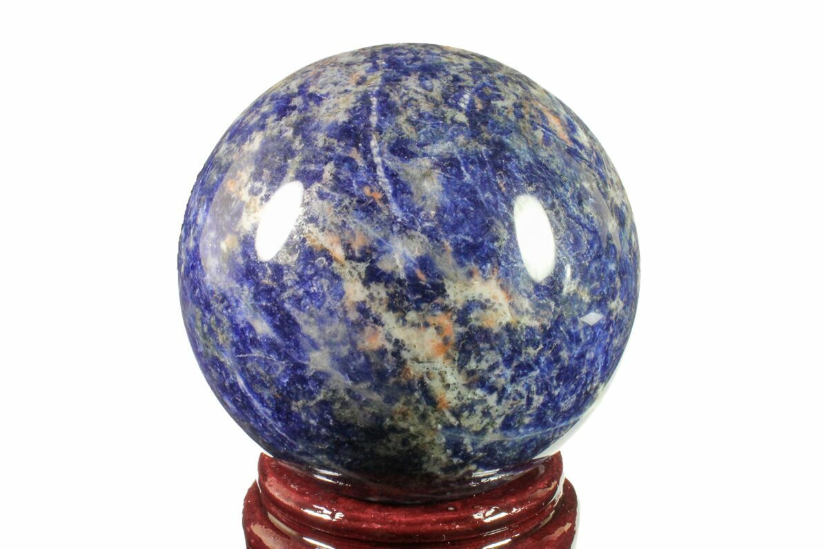4" Polished Sodalite Sphere For Sale (#161350) - FossilEra.com
