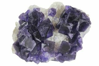 Cubic Purple Fluorite with Phantoms - China #161564