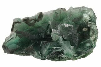 Green Cubic Fluorite Crystal Cluster - China #146957