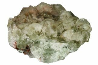 3.7" Green Cubic Fluorite Crystal Cluster - Morocco - Crystal #164556
