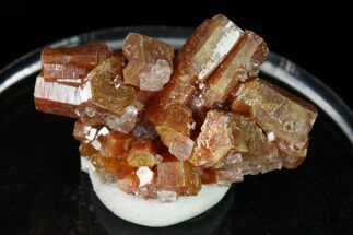 Vanadinite With Calcite Crystals - Apex Mine, Mexico #165335