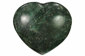 Polished Fuchsite Heart - Madagascar #167302