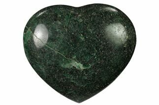 Polished Fuchsite Heart - Madagascar #167304