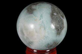 Polished Larimar Sphere - Dominican Republic #168193