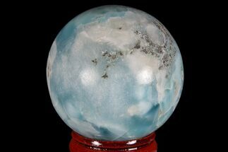 Polished Larimar Sphere - Dominican Republic #168194