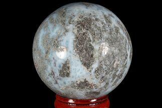 Polished Larimar Sphere - Dominican Republic #168199