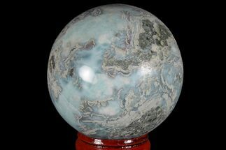 Polished Larimar Sphere - Dominican Republic #168200