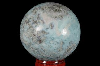 Polished Larimar Sphere - Dominican Republic #168207