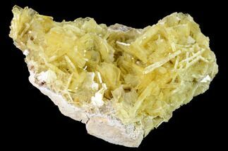 Yellow Barite Crystal Cluster - Peru #169089