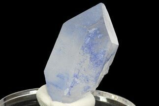 Double-Terminated Dumortierite Quartz Crystal - Vaca Morta Quarry #169298