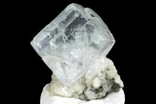 Green Fluorite Crystal on Dolomite - China #166160