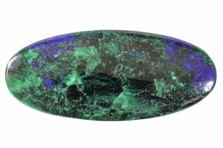1.45" Azurite and Malachite Oval Cabochon  - Crystal #171407