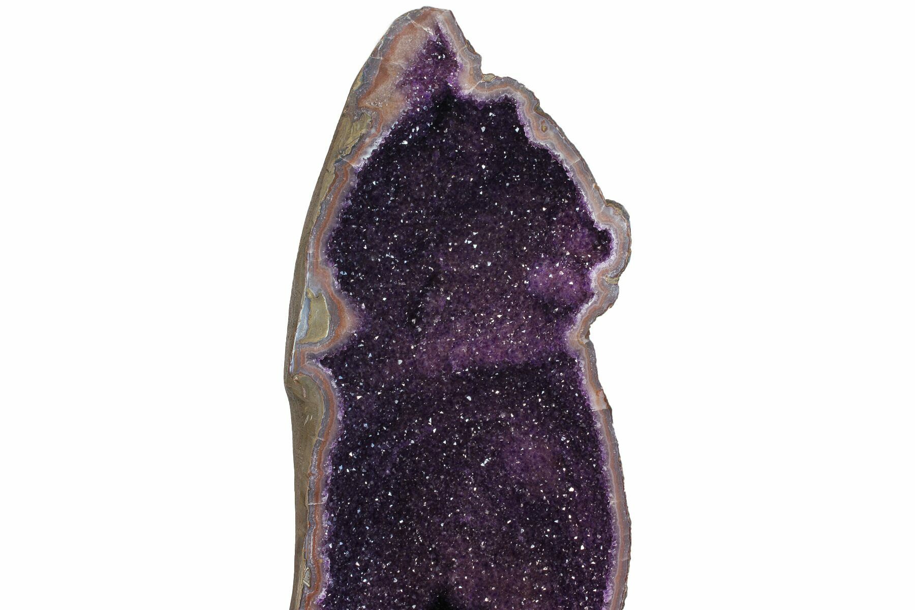 Luxury Pair of Amethyst Crystal Gem Geodes (Over 6 Feet Tall)