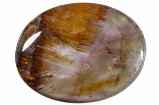 1.09" Amethyst Cacoxenite Oval Cabochon - Crystal #171385