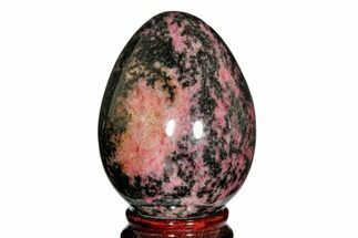 2.85" Polished Rhodonite Egg - Madagascar - Crystal #172504