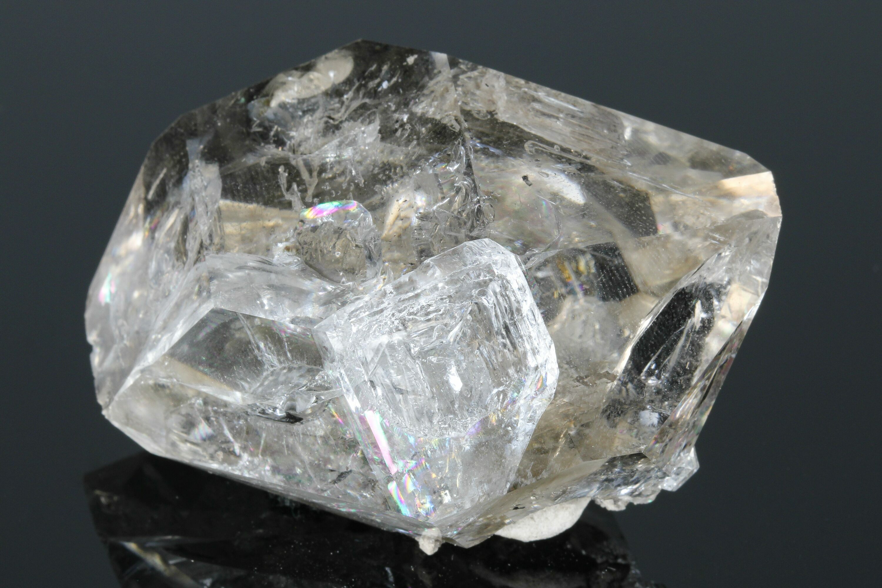 2.45 Herkimer Diamond Crystal with Smoky Phantoms - New York (#175404) For  Sale 