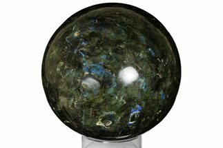Flashy, Polished Labradorite Sphere - Madagascar #176578