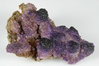 Calcite Crystals Coated With Purple (Yttrofluorite?) Fluorite #177587