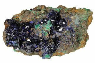 Large Azurite Crystals with Malachite - Laos #179668