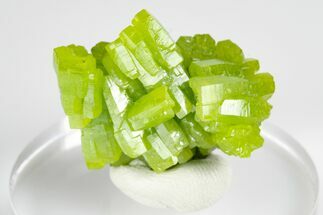 Apple-Green Pyromorphite Crystal Cluster - China #179713
