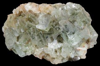 2.9" Green Cubic Fluorite Crystal Cluster - Morocco - Crystal #180263