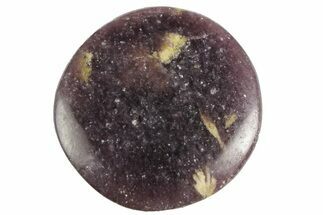 2.1" Sparkly, Purple Lepidolite Palm Stone - Madagascar - Crystal #181553