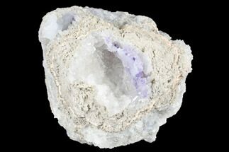 Purple Fluorite & Chalcedony Geode - Fluorescent! #182418