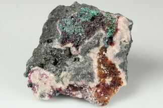 Cobaltaustinite on Roselite Crystals - Aghbar Mine, Morocco #184176