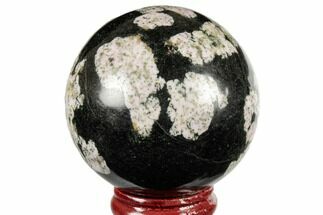Polished Snowflake Stone Sphere - Pakistan #187579