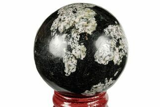 Polished Snowflake Stone Sphere - Pakistan #187580