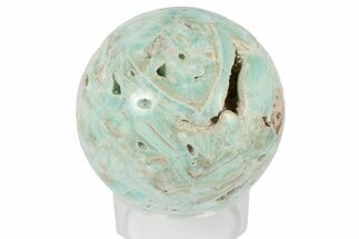 Polished Blue Caribbean Calcite Sphere - Pakistan #187512