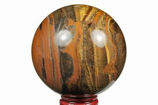 2.75" Polished Tiger's Eye Sphere - Crystal #191191