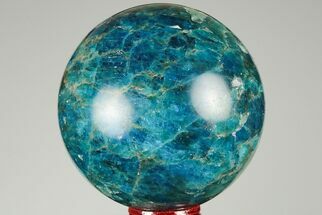 Bright Blue Apatite Sphere - Madagascar #191432