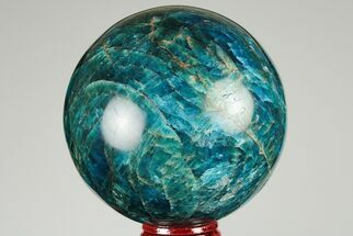 Bright Blue Apatite Sphere - Madagascar #191446