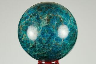 Bright Blue Apatite Sphere - Madagascar #191453