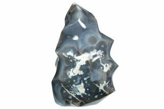 6.1" Polished Banded Agate Flame - Madagascar - Crystal #191291