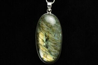 Large Labradorite Pendant (Necklace) - Sterling Silver #192257