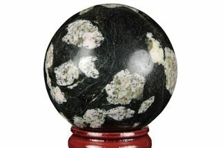 Polished Snowflake Stone Sphere - Pakistan #187515