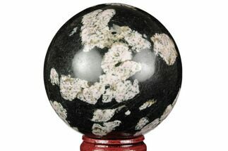 Polished Snowflake Stone Sphere - Pakistan #187523