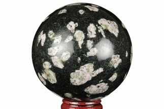 Polished Snowflake Stone Sphere - Pakistan #187527