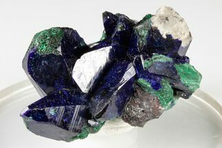 Stunning, Azurite and Malachite Association - Cuitaca, Mexico #193758