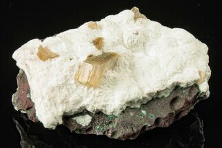 1.6" Gemmy Heulandite Crystals on Mordenite - Maharashtra, India - Crystal #195557