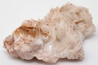 Sparkling Red Vanadinite Crystals on Pink Barite - Morocco #196319